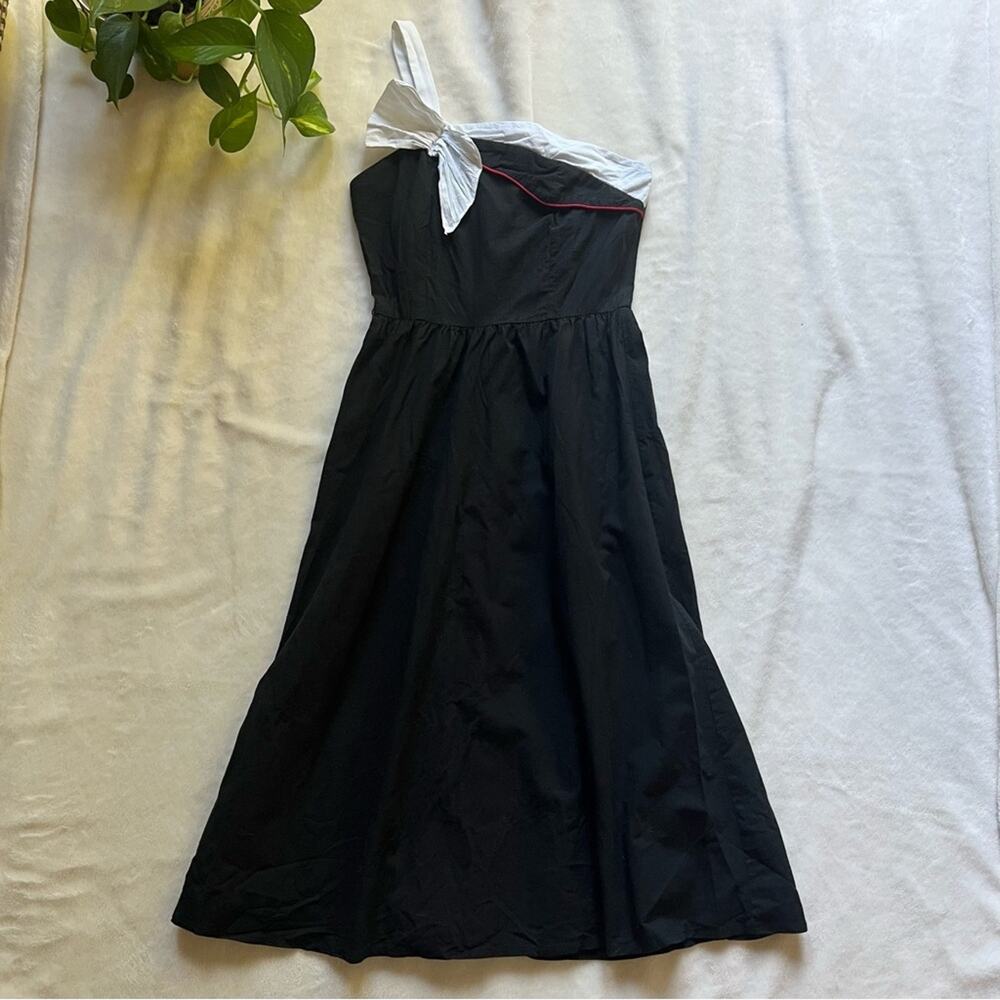 Vintage Dressworks Black One Shoulder Dress